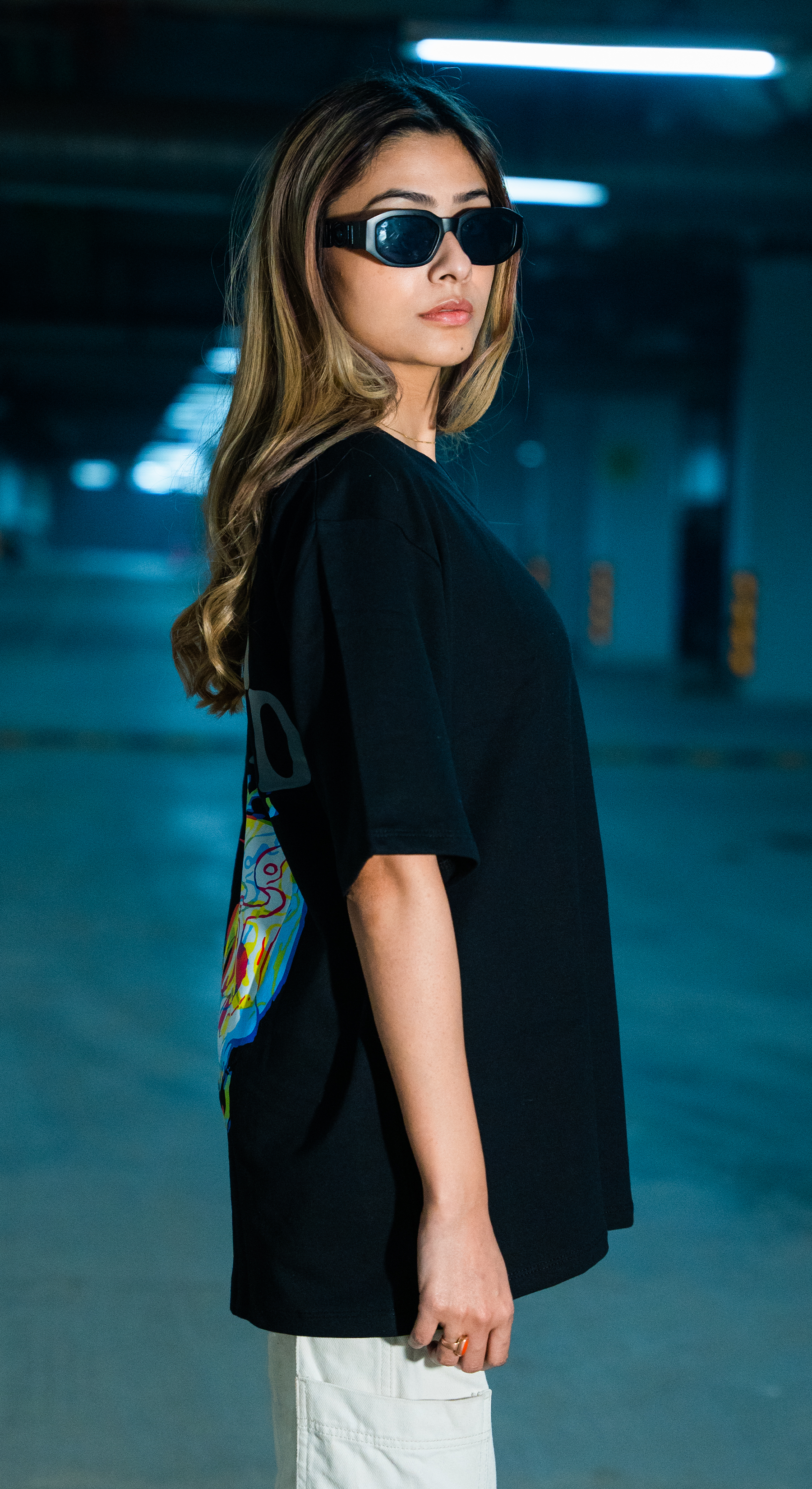 HIGH HEADED REFLECTIVE  T-SHIRT